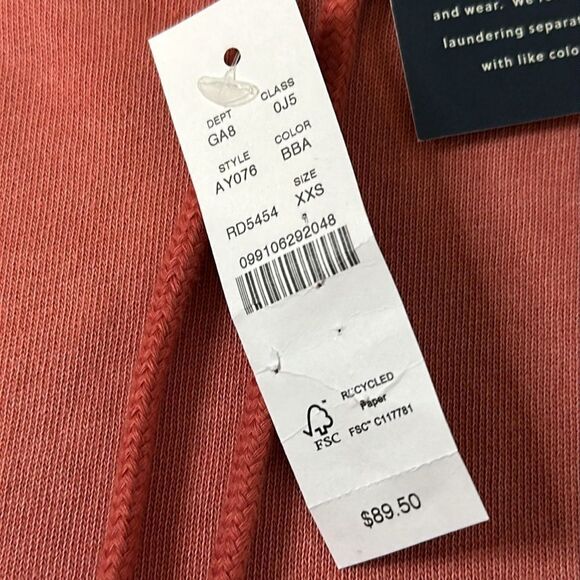 NWT J. Crew Garment Dyed Hoodie - Size XXS - Picture 4 of 7